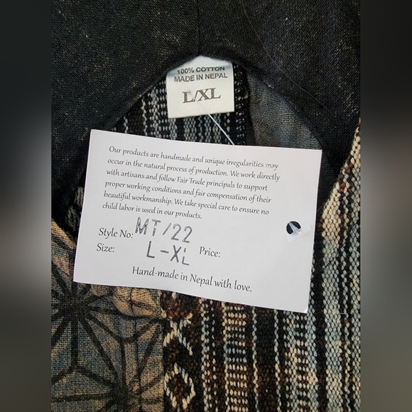 Handmade Patchwork Cotton Dress (Women's L/XL) - Picture 11 of 14